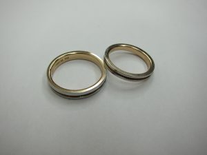 コンビpt900・k18・神戸・大阪・高価買取・ペアーリング・指輪・プラチナ金高額査定