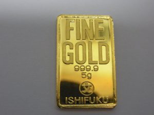 金買取　ｋ24インゴット　999，9高価買取　純金