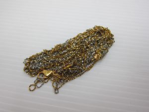 k18金k18WG高価買取大阪神戸ゴールドネックレスコンビ・切れたネックレス買取