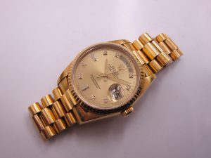 ロレックス・大阪・神戸・高価買取・18238A・デイデイトK18YG・無垢ダイヤ買取