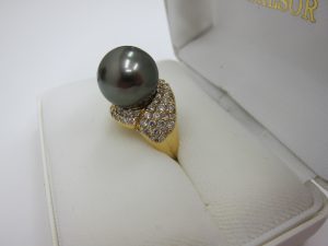 黒蝶真珠リング・高価買取・大阪神戸・パール・ミキモト・ジュエリー買取