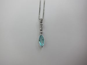 ブルートパーズ＆ダイヤモンドネックレス・高価買取・大阪神戸・ジュエリー買取