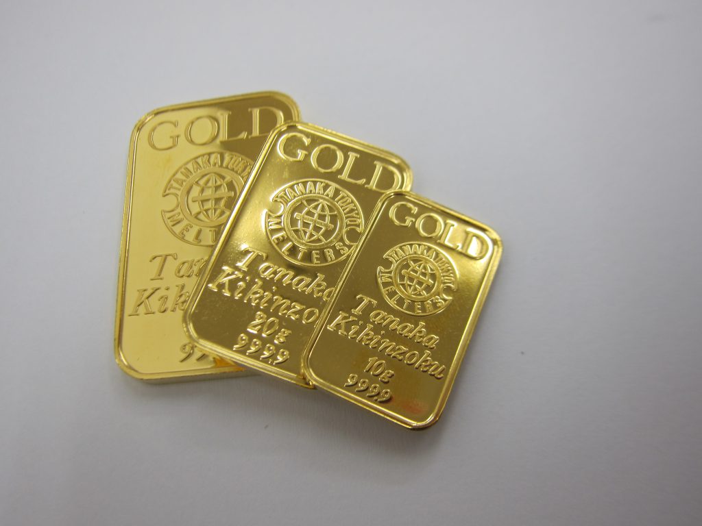 k24・インゴット・大阪神戸・田中貴金属・金延べ棒・財産分与買取