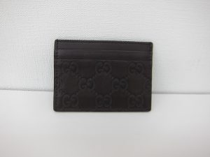 グッチ買取 シマ・カードケース買取 小物 大阪神戸 パスケース