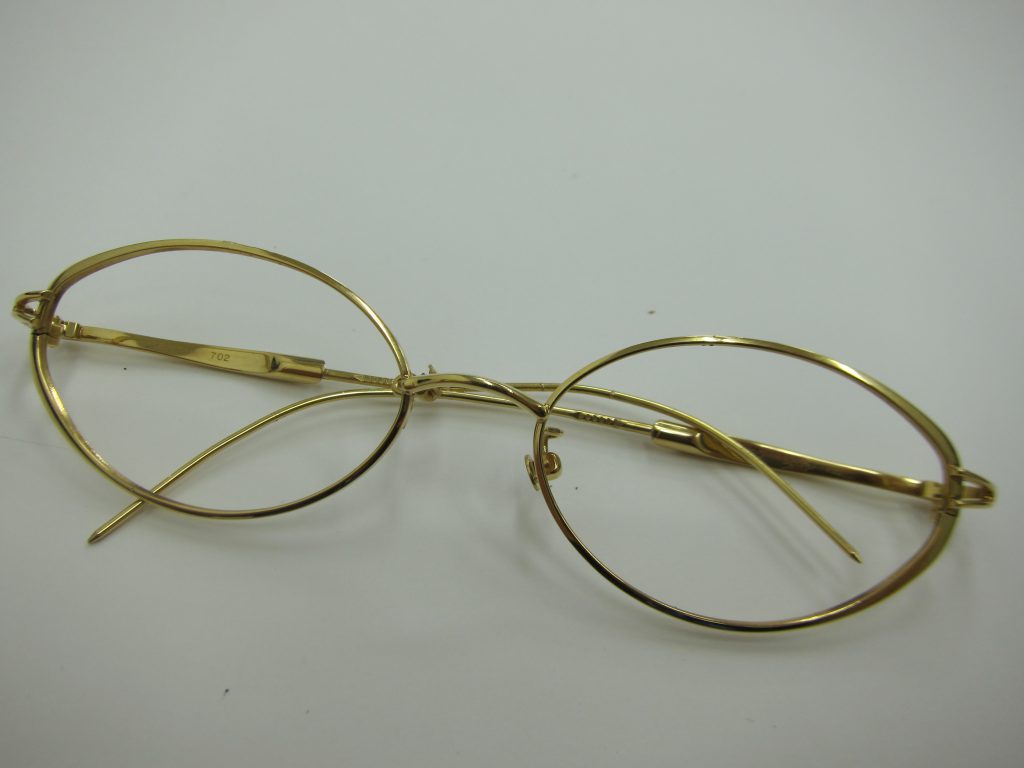 金・k18メガネフレーム・べっ甲メガネフレーム・高価買取大阪神戸