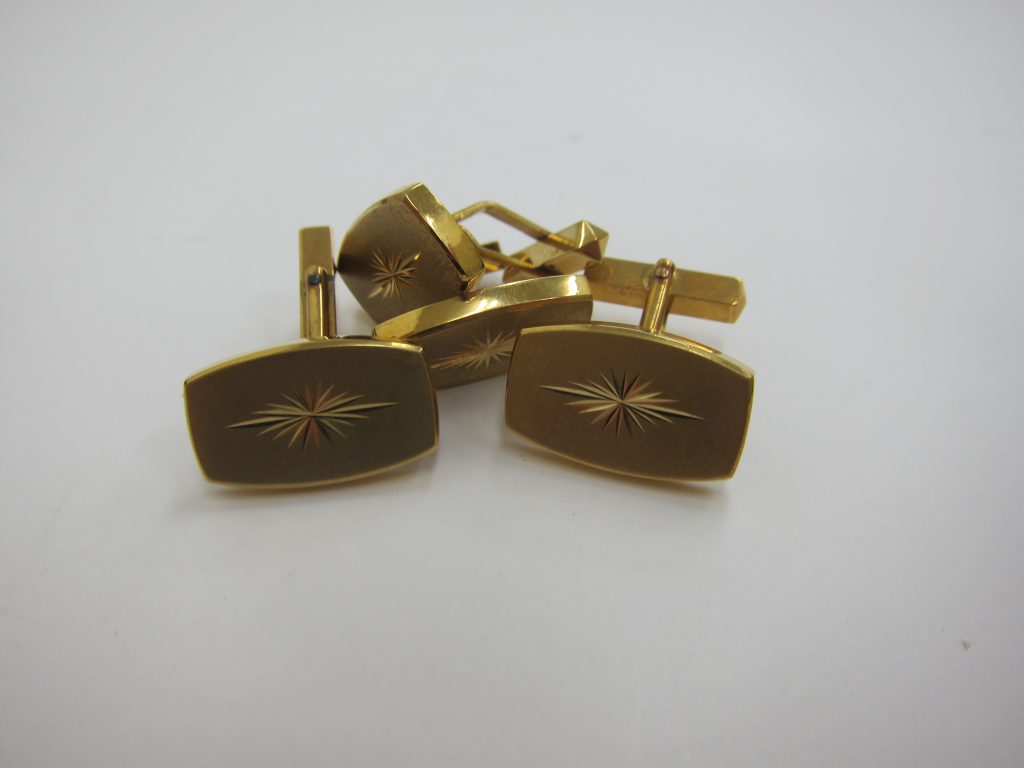 k18金カフス・買取大阪神戸・金ジュエリーアクセサリー高価買取
