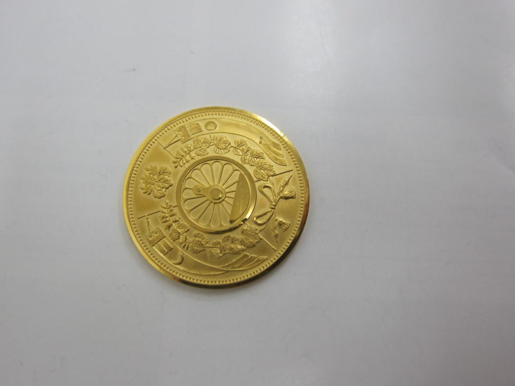 鉄道開業百年記念・記念金貨・k24金買取大阪神戸