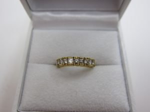ダイヤ一文字リング買取・大阪神戸メレダイヤモンド買取