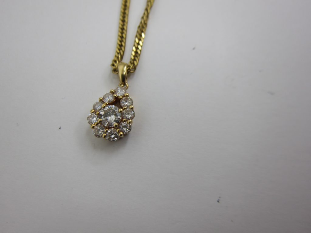 ダイヤモンドネックレス・k18金高価買取大阪神戸・ジュエリー買取