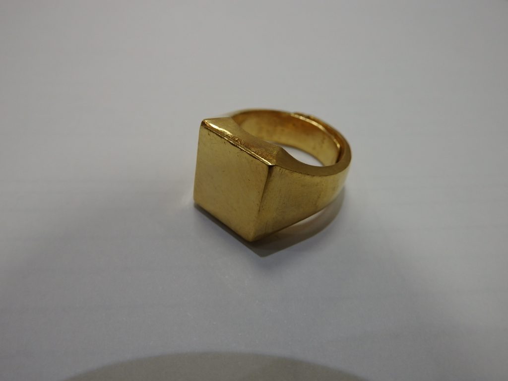 k24金・印台リング・買取大阪神戸・金製品高価買取