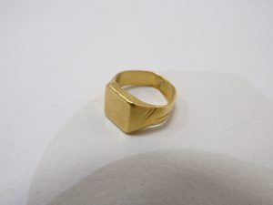 金買取　印台リング　純金リング　高価買取　Ｋ２４金