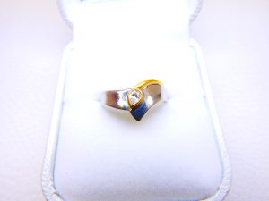 ｋ１８金リング買取　デザインリング　コンビリング高価買取大阪神戸