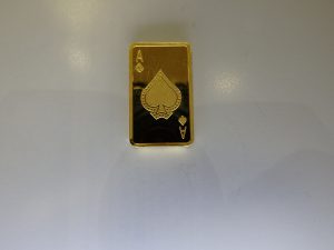金買取り　K24金プレート　純金トランプ　買取　大阪神戸