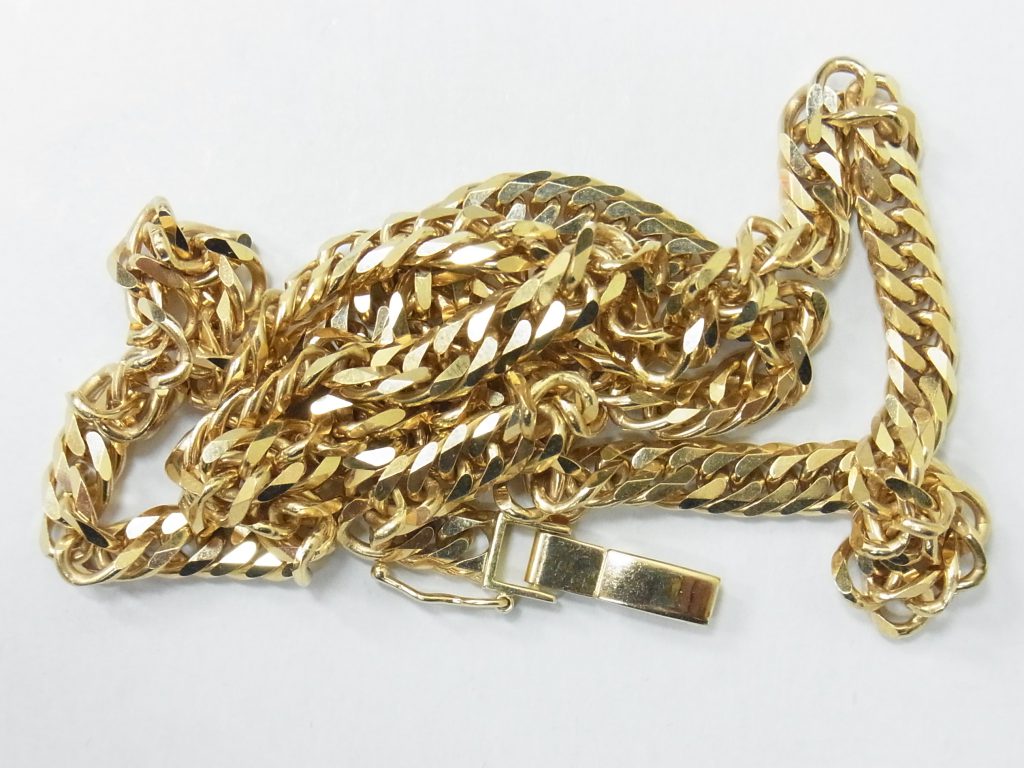 金買取　ｋ18金　喜平ネックレス５０ｇ高価買取　大阪神戸　
