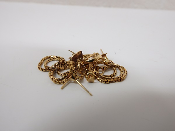 金 買取 大阪神戸 ｋ18金 ピアス・ネックレス 高価買取査定