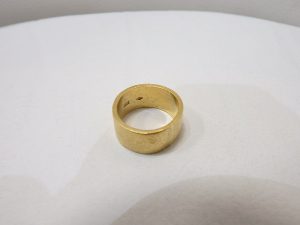 金買取　純金リング　Ｋ24金　印台リング　999，9高価買取