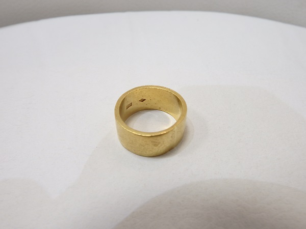 金買取　純金リング　Ｋ24金　印台リング　999，9高価買取