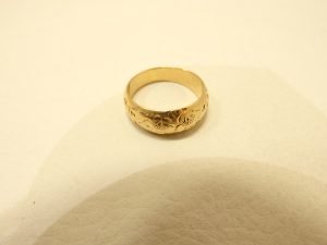 金 買取 大阪神戸 k18金リング 750YG プレーンリング 買取査定
