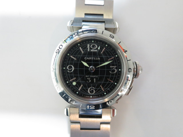 カルティエ パシャCメリディアン 買取 大阪神戸 GMT 時計買取