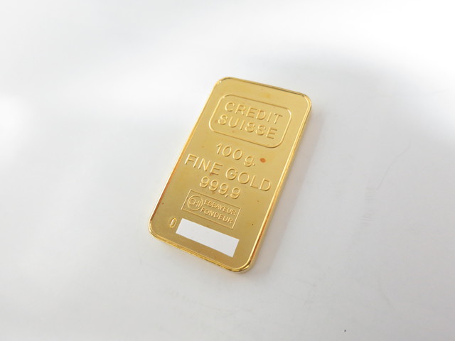 金 買取 インゴット クレディスイス100ｇ 売却時の手数料なし