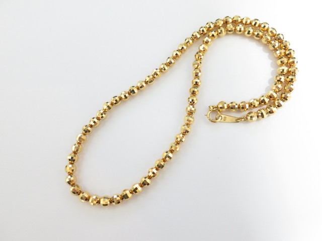 重量のある金のネックレス 高価買取 K18価格 金の無料査定