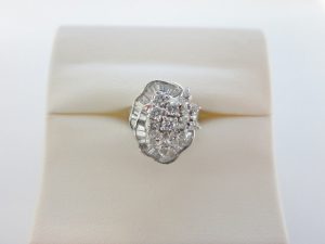デザインダイヤリング買取 メレダイヤ ラウンド&ファンシーカット