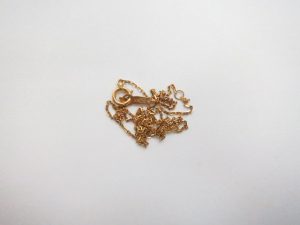 金 買取 大阪神戸 K18 本物かわからない金色のネックレス 無料査定