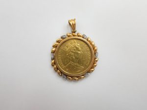 金 買取 大阪・神戸 マン島・キャット金貨 コインペンダント 高額査定