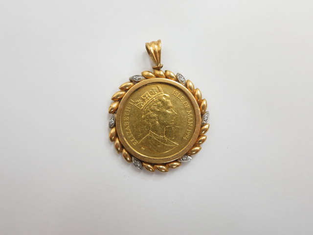 金 買取 大阪・神戸 マン島・キャット金貨 コインペンダント 高額査定