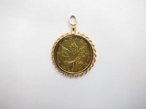 金 買取 大阪 神戸 K24コイン K18枠 金貨 ペンダント 高額査定