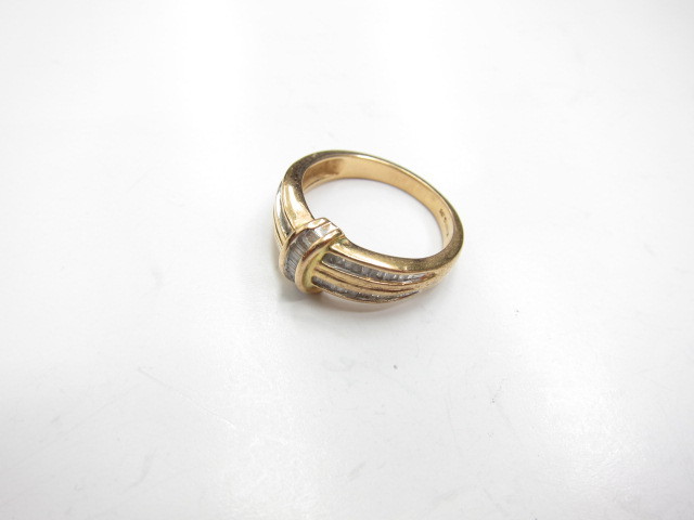 K18金メレダイヤ入りリング3.5ｇ買取いたしました。