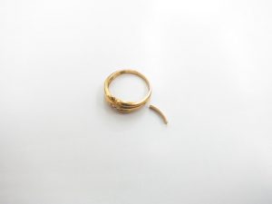金 買取 大阪・神戸 K18刻印のない金の一部分も高価買取
