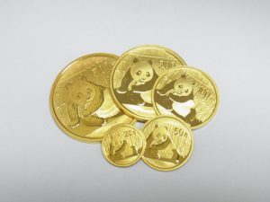 パンダ金貨高価買取 K24純金 中国金貨 額面ごとの重量