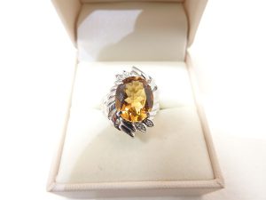 宝飾 ジュエリー 買取 大阪神戸 シトリンリング 高価買取査定