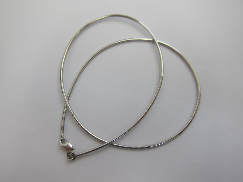 k18WG・オメガネックレス・買取大阪神戸・ジュエリー・貴金属買取