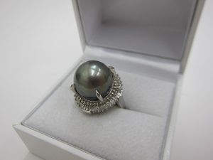 黒蝶パールダイヤモンドリング・高価買取・大阪神戸・真珠TASAKI買取