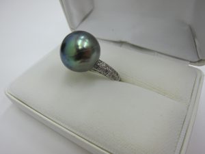 黒蝶パールダイヤモンドリング・高価買取・大阪神戸・真珠買取