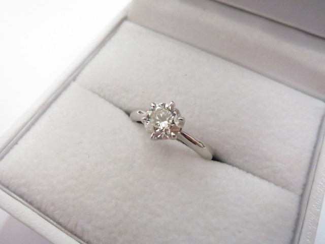 ダイヤモンド 買取 大阪 神戸 立て爪ダイヤリング 1.016ct 無料査定