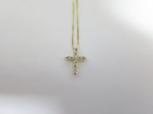 ジュエリー 買取 大阪 神戸 K18 クロスネックレス メレダイヤ 高額査定