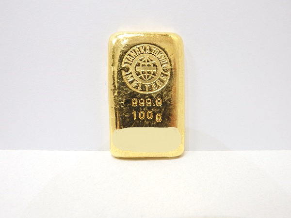 Ｋ24金インゴット買取大阪、神戸、田中貴金属、９９９，９、ＩＧ買取査定