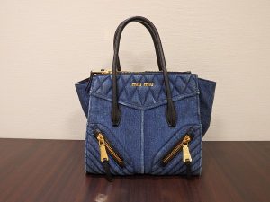 ミュウミュウバッグ買取大阪、神戸２ＷＡＹデニムバッグＲＮ1032買取査定