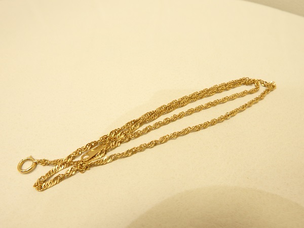 金買取大阪、神戸貴金属買取Ｋ18金ネックレス高価買取