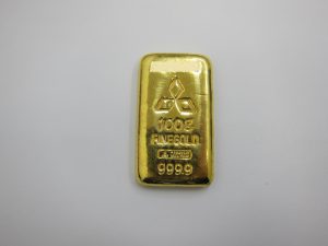 金 高価買取 神戸 大阪 三菱マテリアル インゴット ゴールドバー100g