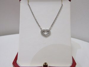 カルティエ買取大阪神戸Ｃハートダイヤモンドネックレス買取査定天神橋