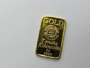 インゴットプレート k24金5ｇ田中貴金属 金地金買取 大阪神戸