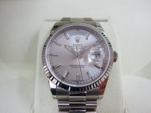 ロレックス 買取 神戸 大阪 デイデイト WG 118239 ルーレット刻印