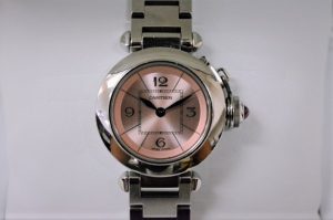 カルティエ ミスパシャ W3140008 ピンク文字盤 買取 大阪 神戸