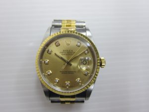 ロレックス16233Ｇ買取 大阪・神戸 デイトジャスト竜頭不良高価買取　
