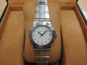 ブルガリ・LCV29WSSD買取 大阪・神戸ディアゴノスポーツ 11Pダイヤ 時計買取　