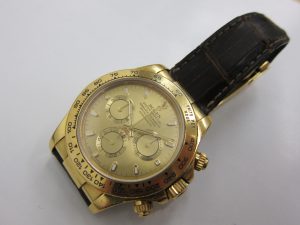 ロレックス・高価買取・大阪神戸・デイトナ116518・革ベルト・ロレックス買取キャンペーン